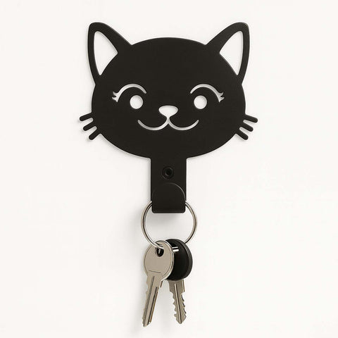 Cat Face Key Holder Hook