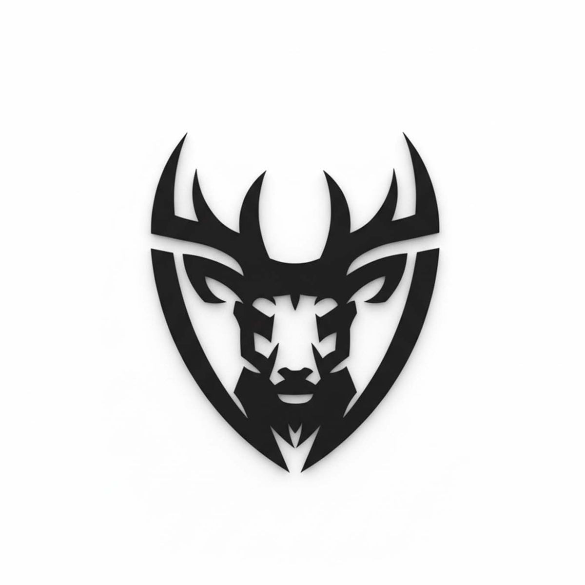 Geometric Deer Head Wall Art