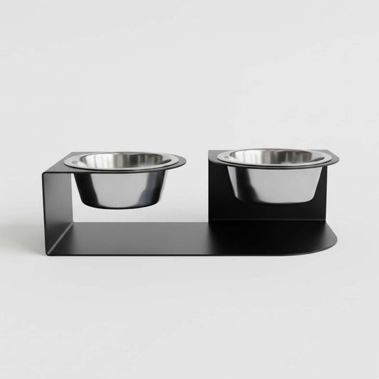 Elevated Double Pet Feeder (With Steel Bowls)