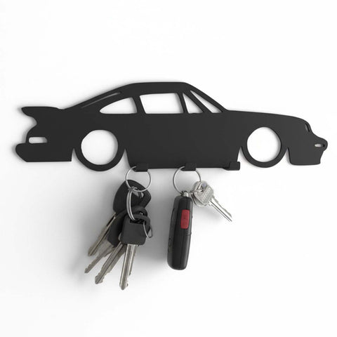 Porsche Car Silhouette Key Holder