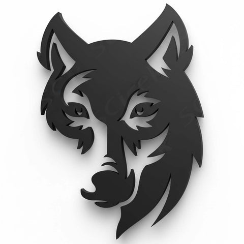 Wolf Head Metal Wall Art
