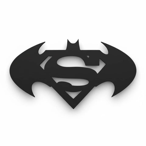 Batman & Superman Metal Wall Art