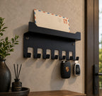 Wall-Mounted Key & Mail Organizer