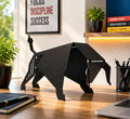 Geometric Bull Metal Sculpture